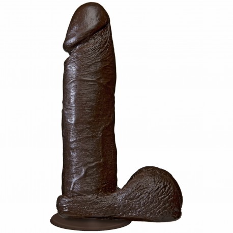 REALISTIC COCK 8IN BLACK BX