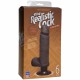 THE REALISTIC COCK ULTRASKYN VIBRATING 6IN -BLACK BX