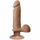THE REALISTIC COCK ULTRASKYN VIBRATING 6IN - BROWN BX