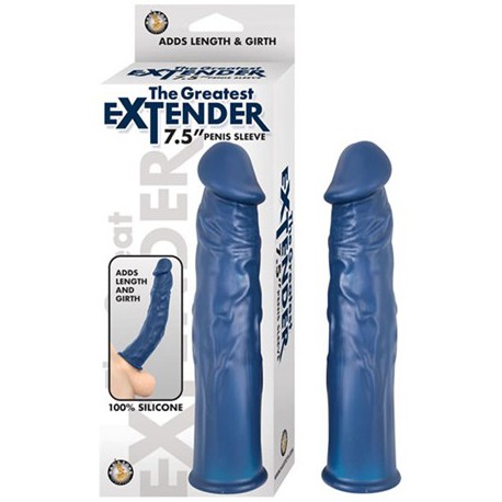 THE GREAT EXTENDER 7.5 PENIS SLEEVE BLUE
