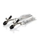 Nipple Play Playful Tassels Nipple Clamps Silver