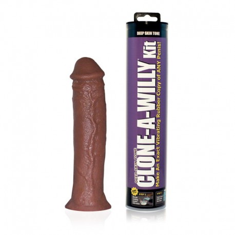 Clone-A-Willy Silicone Dildo Chocolate