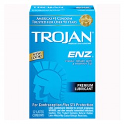 Trojan Enz Lubricated Condoms 12PK