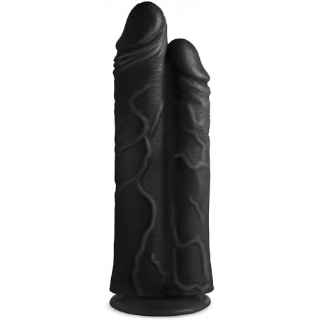 Master Cock Double Stuffer Double Pecker Dildo Black